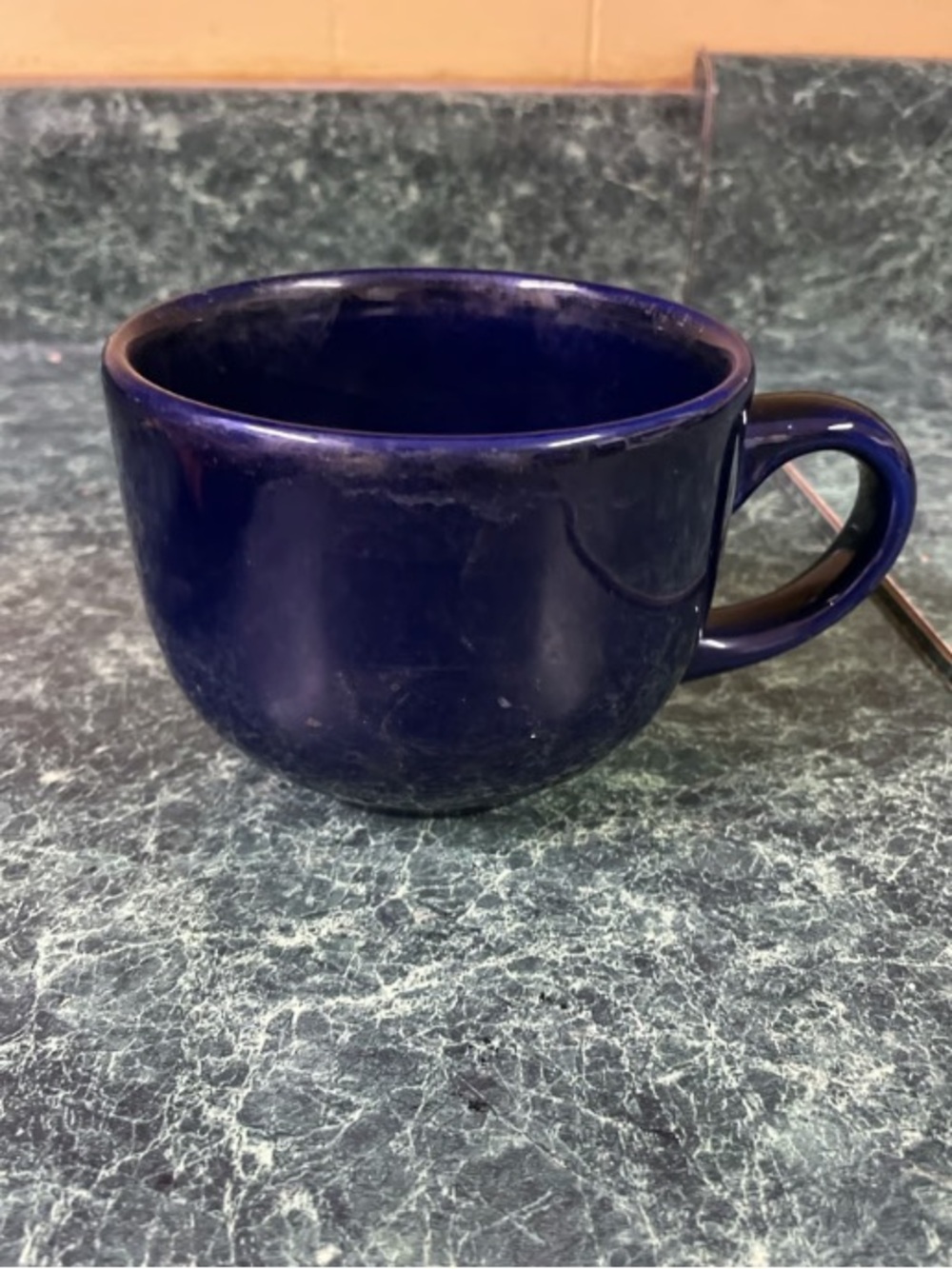 Deep Navy Ceramic Coffee Mug - Unbranded